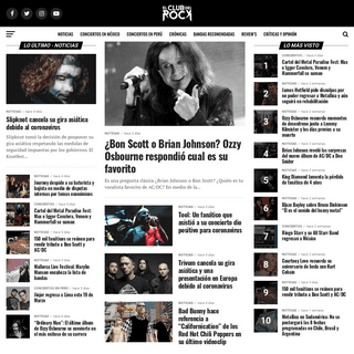 El Club Del Rock - Webzine Rock y Metal - Noticias y Conciertos