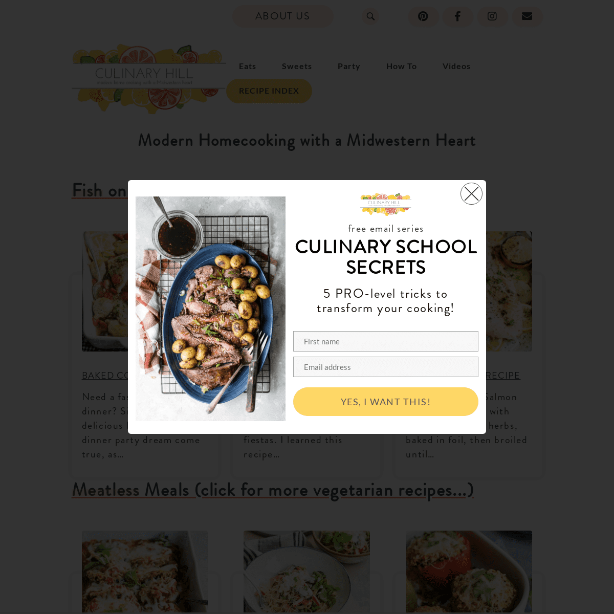A complete backup of culinaryhill.com