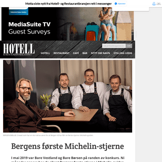 Bergens fÃ¸rste Michelin-stjerne - Hotellmagasinet.no