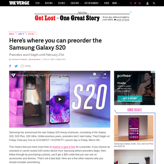 A complete backup of www.theverge.com/2020/2/11/21126784/samsung-galaxy-s20-plus-ultra-preorder-how-to-price-verizon-tmobile-spr