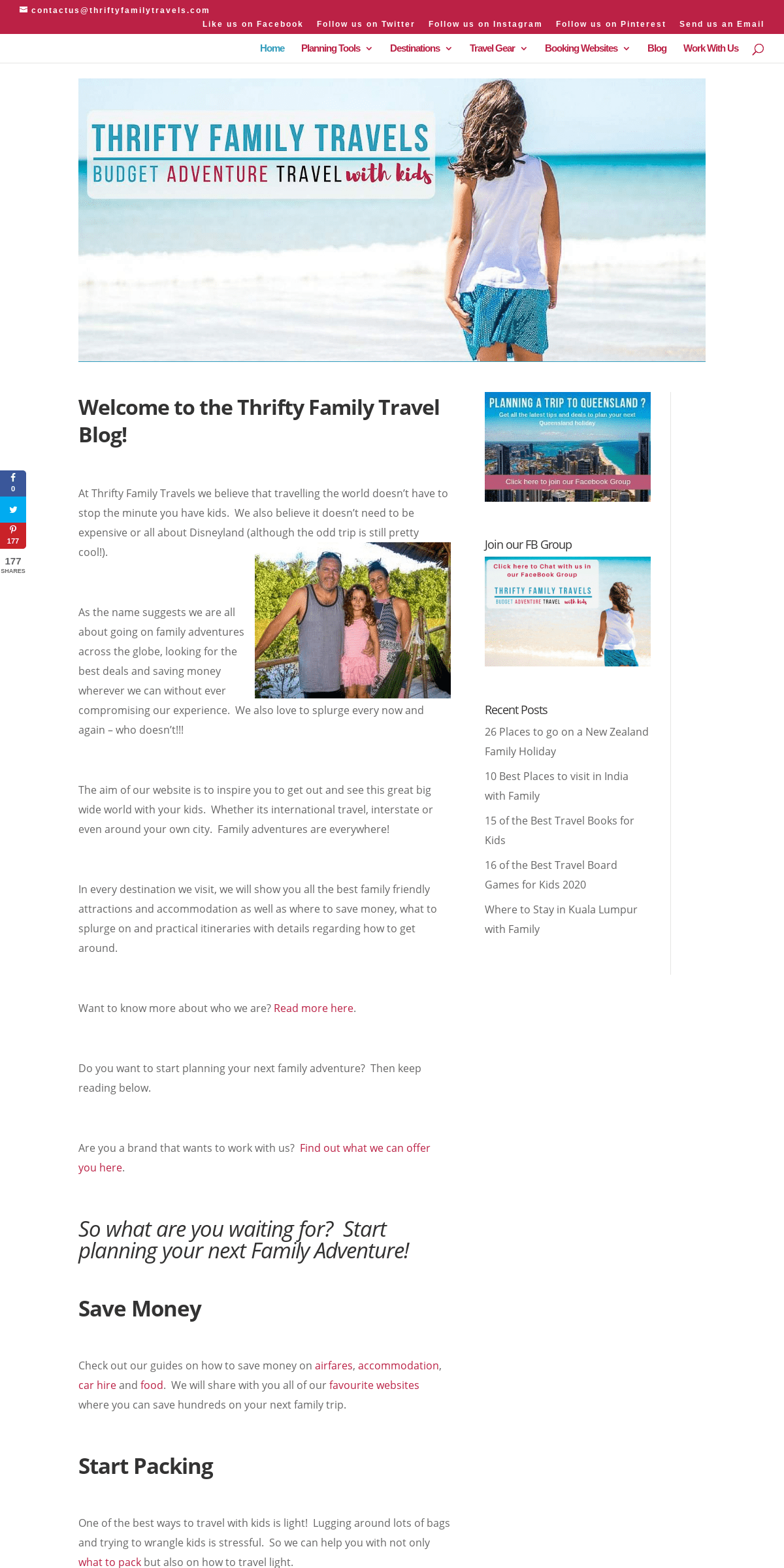 A complete backup of thriftyfamilytravels.com
