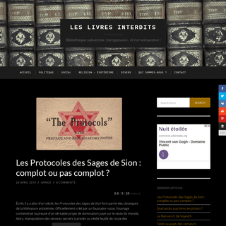 A complete backup of livres-interdits.fr