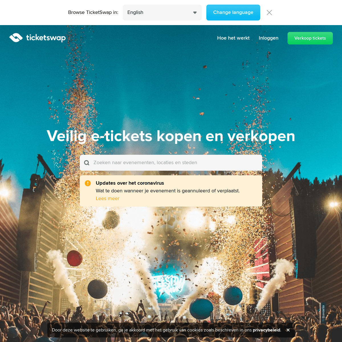 A complete backup of ticketswap.nl