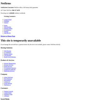 Netfirms - This site is temporarily unavailable