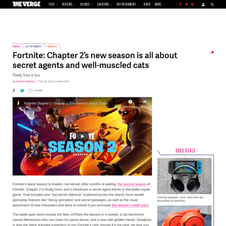 A complete backup of www.theverge.com/2020/2/20/21144437/fortnite-chapter-2-season-2-secret-agents-items-characters-modes