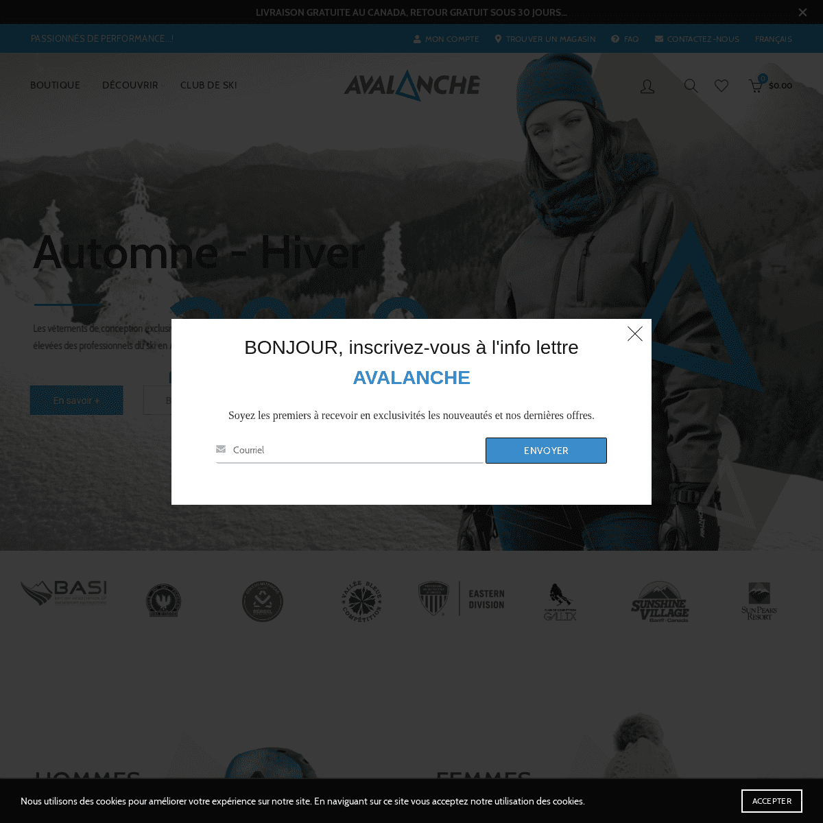 A complete backup of avalancheskiwear.com
