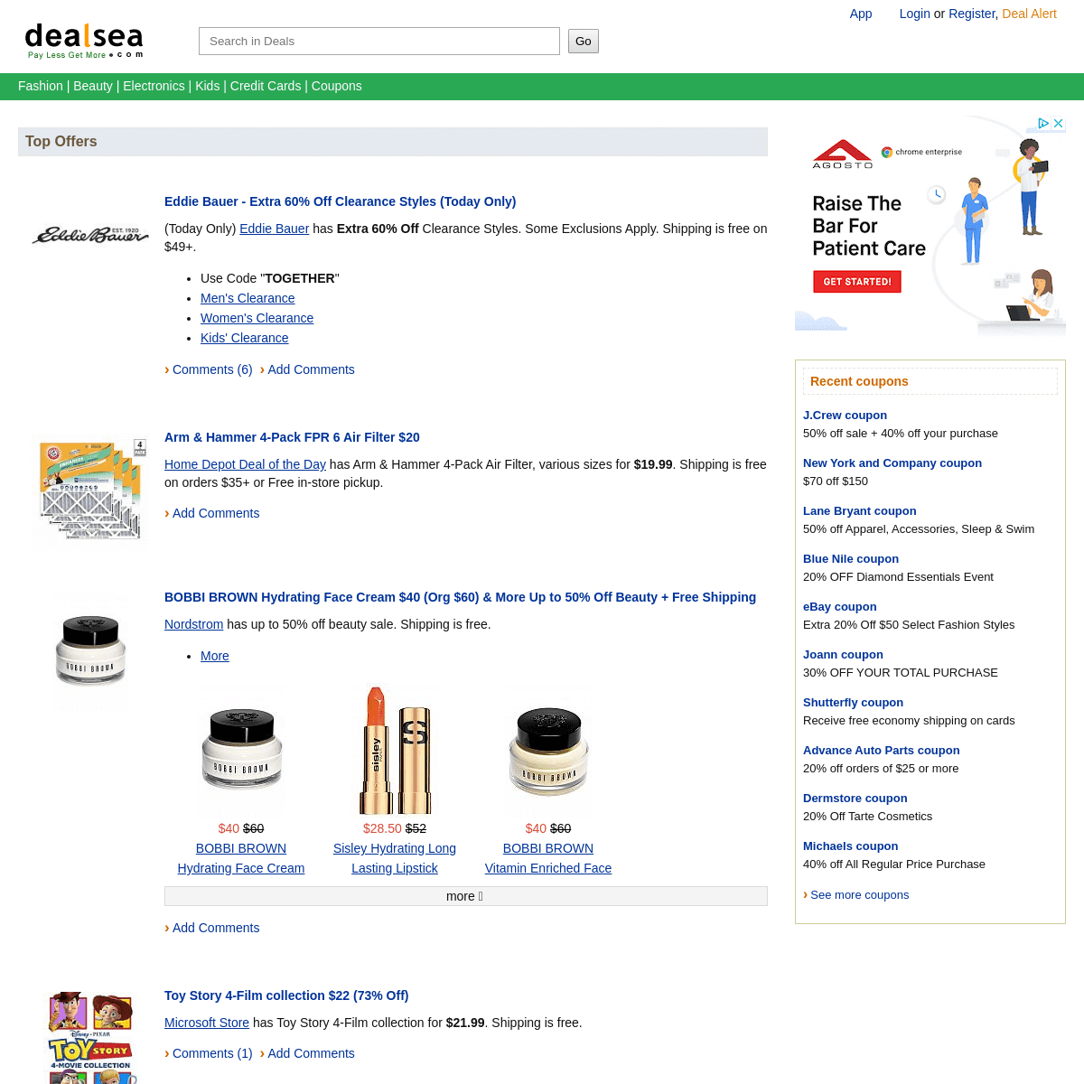 Dealsea.com- Coupons - Deals - Archived 2021-07-21