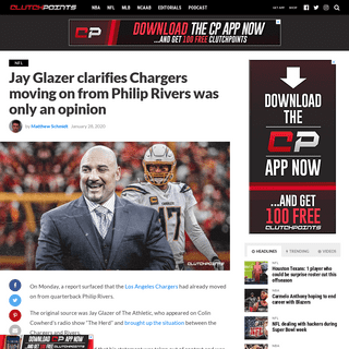 A complete backup of clutchpoints.com/chargers-news-jay-glazer-clarifies-la-moving-on-from-philip-rivers-was-only-an-opinion/