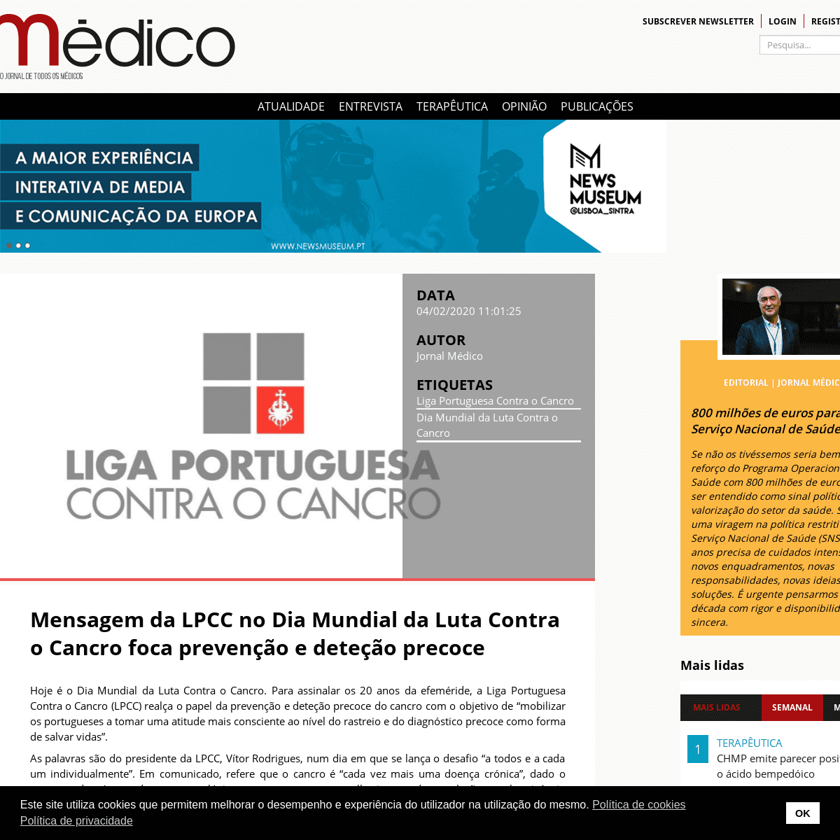 A complete backup of www.jornalmedico.pt/atualidade/38380-mensagem-da-liga-portuguesa-contra-o-cancro-no-dia-mundial-do-cancro-f