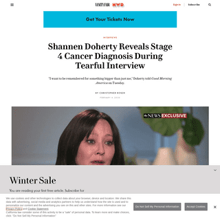 A complete backup of www.vanityfair.com/hollywood/2020/02/shannen-doherty-stage-four-breast-cancer