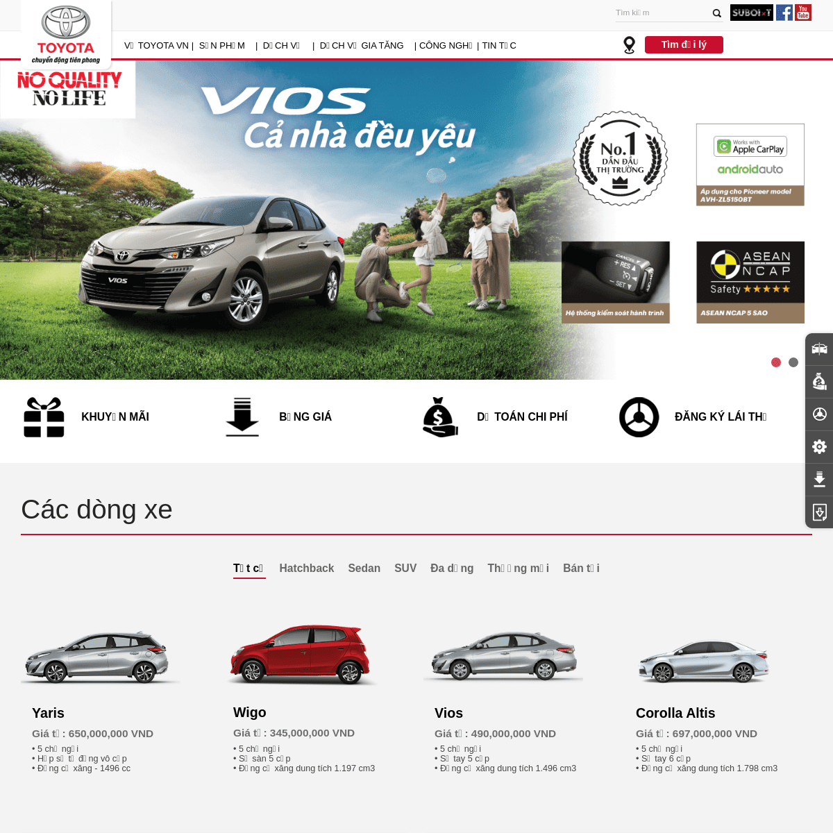 A complete backup of toyota.com.vn