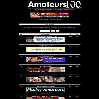 A complete backup of amateurs100.com