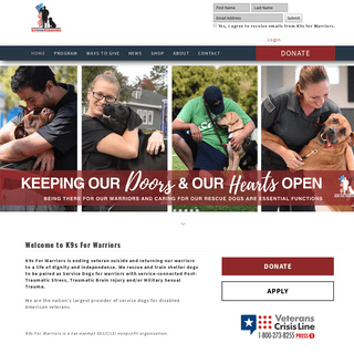 A complete backup of k9sforwarriors.org
