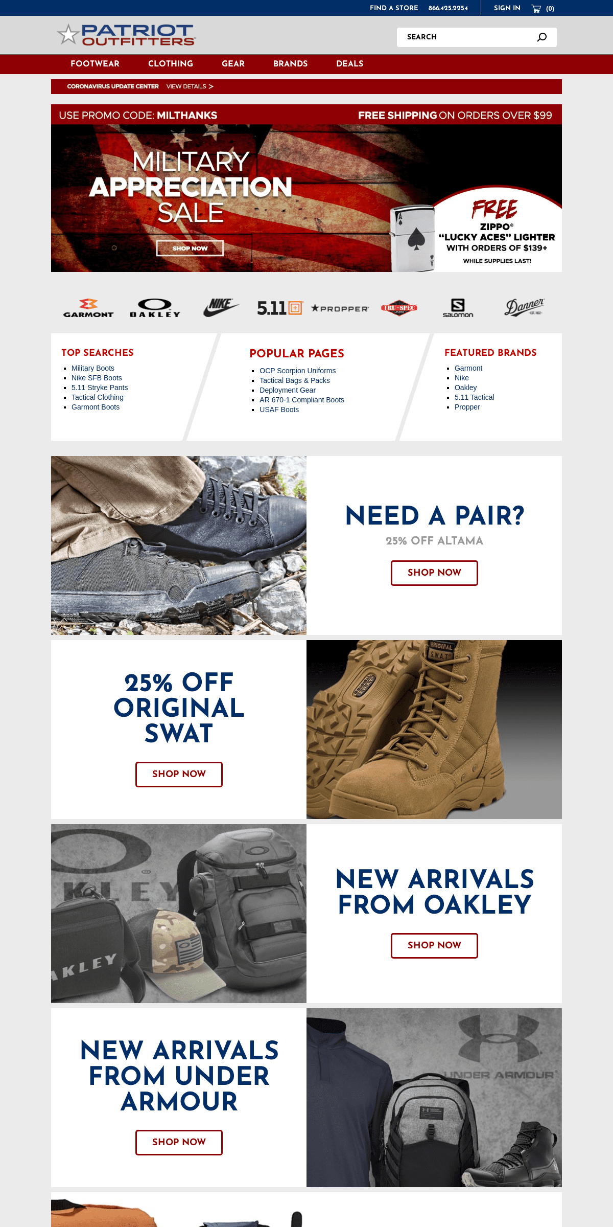 A complete backup of patriotoutfitters.com