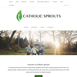 A complete backup of catholicsprouts.com