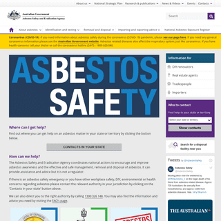 A complete backup of asbestossafety.gov.au