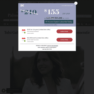 A complete backup of www.postandcourier.com/politics/tulsi-gabbard-in-sc-says-dropping-out-of-the-democratic/article_9a29f29e-4d