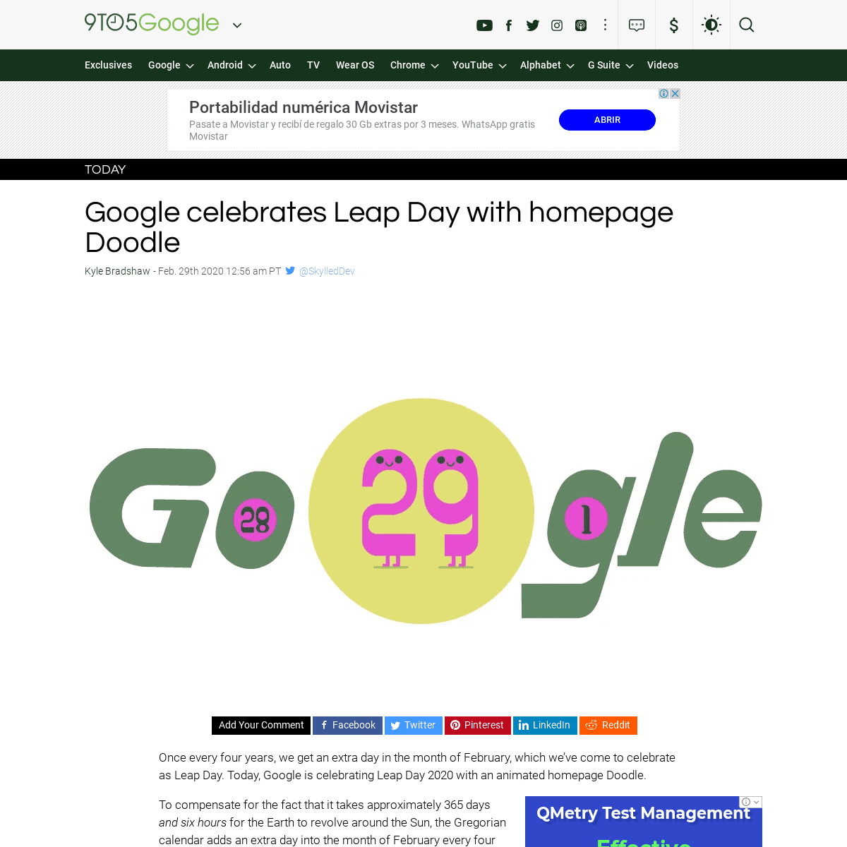 Google celebrates Leap Day with homepage Doodle - 9to5Google