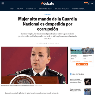 A complete backup of www.debate.com.mx/politica/Mujer-alto-mando-de-la-Guardia-Nacional-es-despedida-por-corrupcion-20200302-020