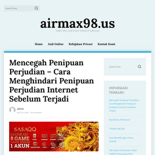 airmax98.us - Daftar Situs Judi Online Terbaik Di Indonesia