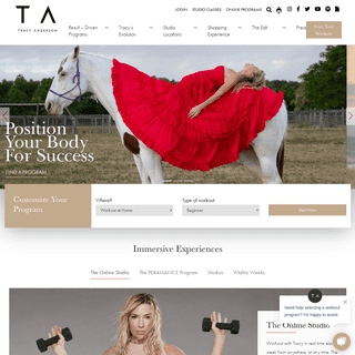 A complete backup of tracyanderson.com