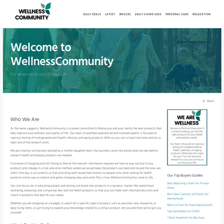 A complete backup of wellnesscommunity.org