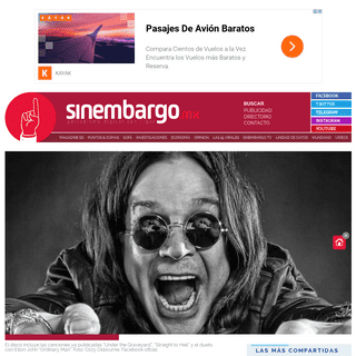 Ozzy Osbourne sorprende con el lanzamiento en plataformas de -Ordinary man-, su Ãºltimo Ã¡lbum de estudio - SinEmbargo MX