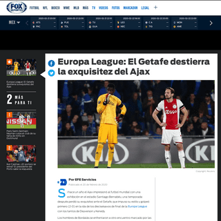 A complete backup of www.foxdeportes.com/futbol-europeo/story/europa-league-el-getafe-destierra-la-exquisitez-del-ajax/