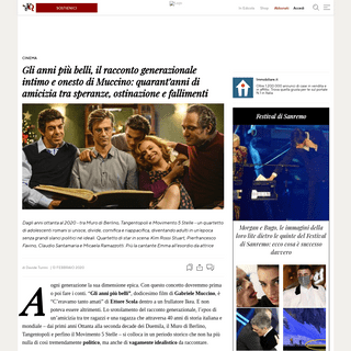 A complete backup of www.ilfattoquotidiano.it/2020/02/13/gli-anni-piu-belli-il-racconto-generazionale-intimo-e-onesto-di-muccino