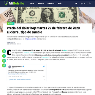 A complete backup of www.mibolsillo.com/noticias/Precio-del-dolar-hoy-martes-25-de-febrero-de-2020-al-cierre-tipo-de-cambio-2020