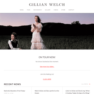 A complete backup of gillianwelch.com