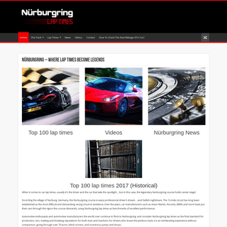 A complete backup of nurburgringlaptimes.com