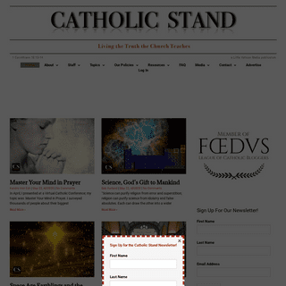 A complete backup of catholicstand.com