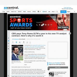 A complete backup of www.azcentral.com/story/entertainment/media/2020/02/29/tony-romo-cbs-new-deal-tv-nfl-football-analyst-contr