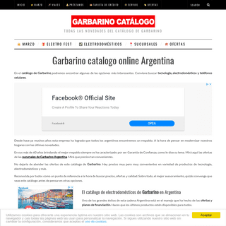 A complete backup of garbarinocatalogo.com