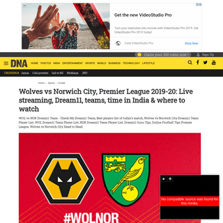 A complete backup of www.dnaindia.com/cricket/report-wolves-vs-norwich-city-premier-league-2019-20-live-streaming-dream11-teams-