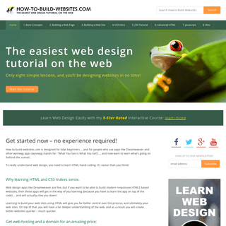How to Build Websites â€“ The easiest web design tutorial on the Web