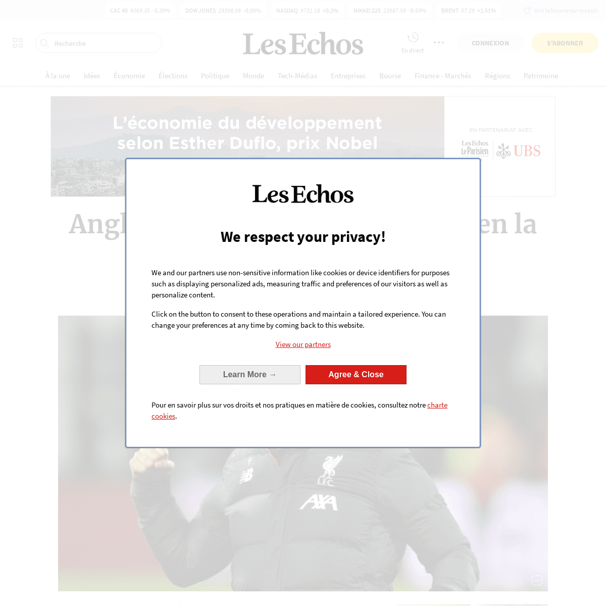 A complete backup of www.lesechos.fr/sport/football/angleterre-liverpool-prepare-bien-la-ligue-des-champions-1172164