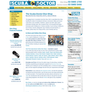 The Scuba Doctor - Melbourne Dive Shop, Guided Dives, Air Fills, Service & Repairs