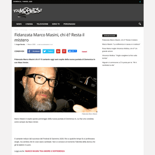A complete backup of www.youmovies.it/2020/03/01/fidanzata-marco-masini-mistero/