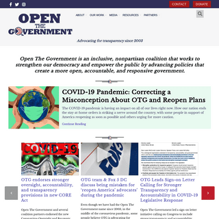 A complete backup of openthegovernment.org