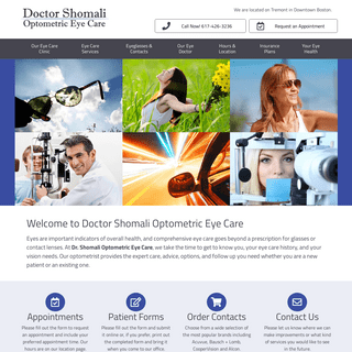 Welcome to Dr. Shomali Optometric Eye Care - Dr. Shomali Optometric Eye Care