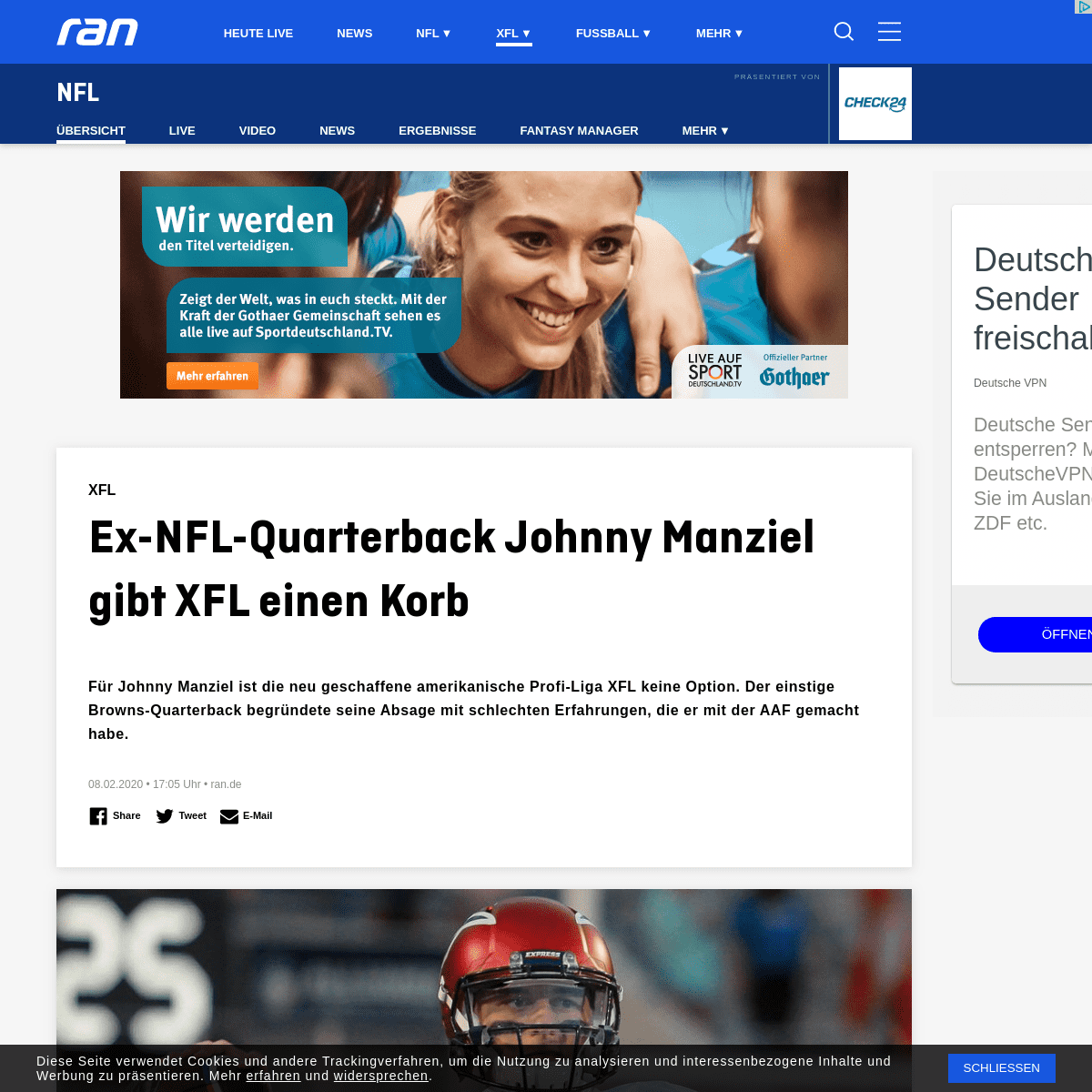 A complete backup of www.ran.de/us-sport/nfl/nfl-news/ex-nfl-quarterback-johnny-manziel-gibt-xfl-einen-korb-142698