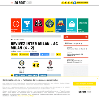 A complete backup of www.sofoot.com/en-direct-inter-milan-ac-milan-479907.html