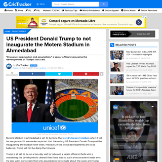 A complete backup of m.crictracker.com/us-president-donald-trump-to-not-inaugurate-the-motera-stadium-in-ahmedabad/