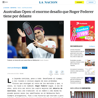 A complete backup of www.lanacion.com.ar/deportes/tenis/australian-open-enorme-desafio-roger-federer-tiene-nid2328469