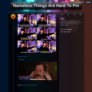 Nameless Things Are Hard To Pin