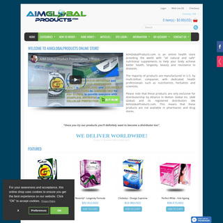 A complete backup of aimglobalproducts.com
