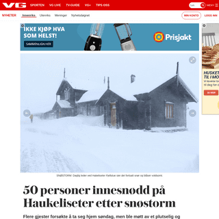 A complete backup of www.vg.no/nyheter/innenriks/i/0n7og6/50-personer-innesnoedd-paa-haukeliseter-etter-snoestorm