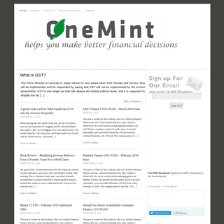 A complete backup of onemint.com